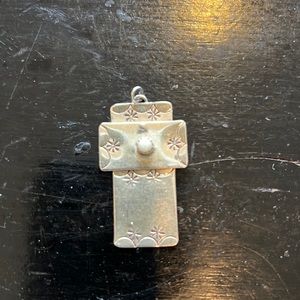 Sterling cross with stone 925 marked